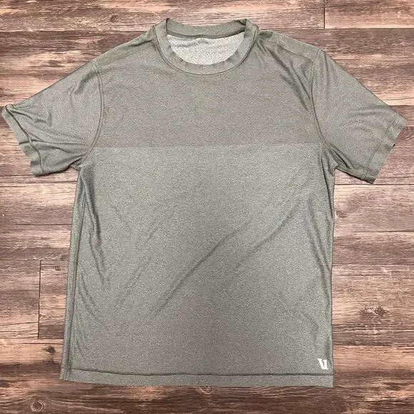Vuori Grandview Tech Tee Olive Green Mesh Performance Shirt L V197 Breathable - Picture 2 of 8